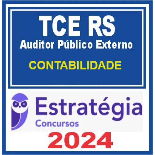 TCE RS Auditor Público Externo CONTABILIDADE Pacote Completo